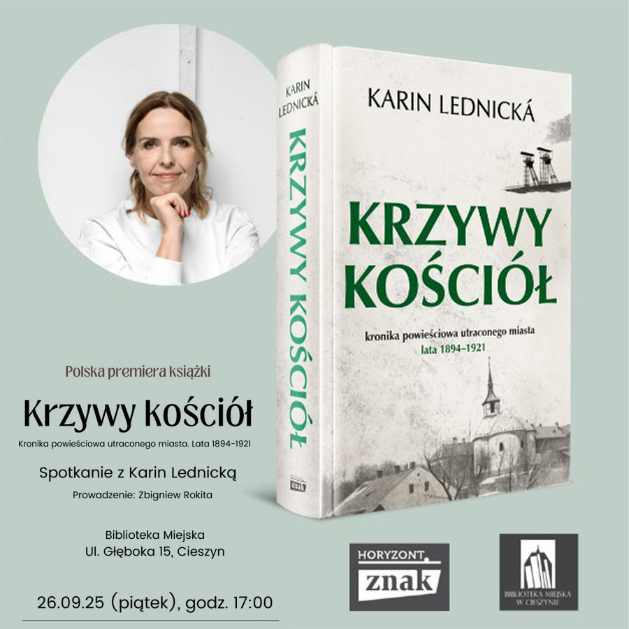 Spotkanie z Karin Lednicką – polska premiera „Krzywego kościoła”
