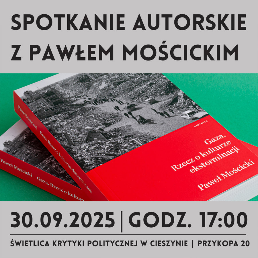 Spotkanie autorskie z Pawłem Mościckim